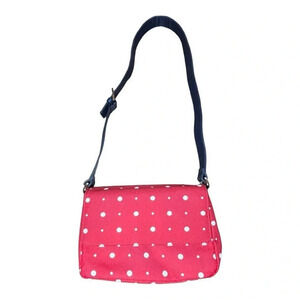 FESTIVAL POLKA DOT CROSSBODY BAG RED WHITE PURSE ADJUSTABLE‎